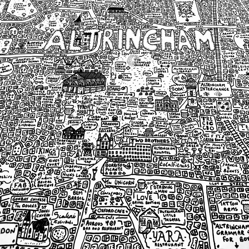 Doodle Map Altrincham