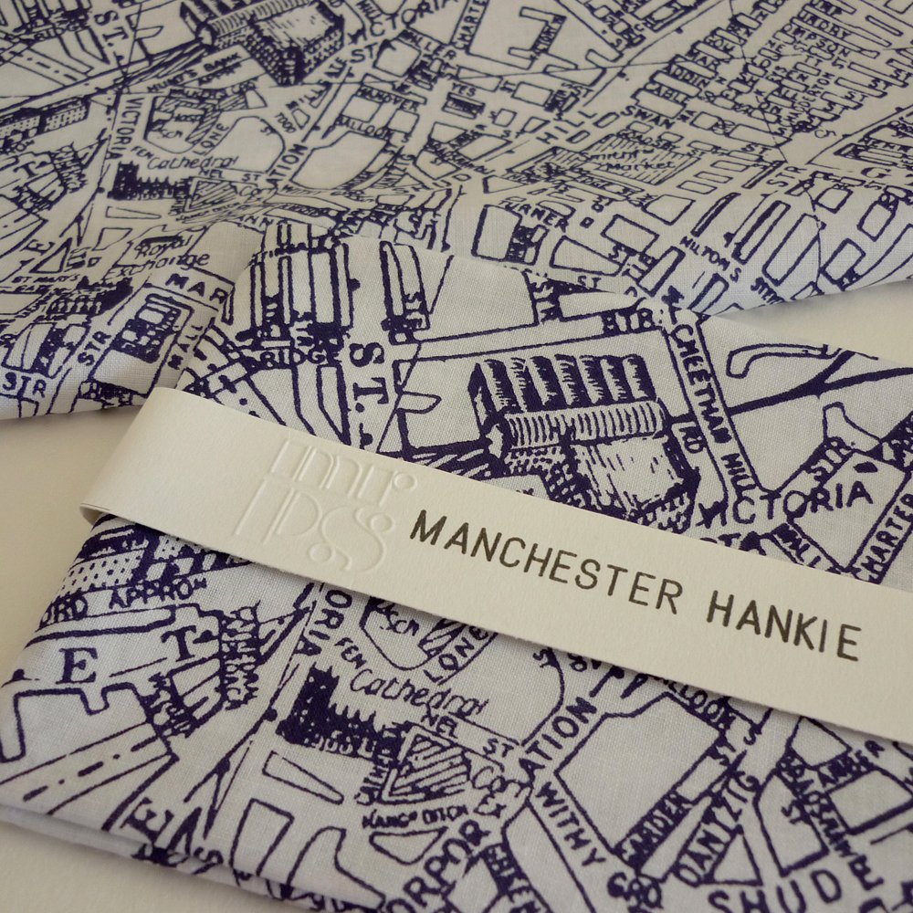 Manchester Map Handkerchief