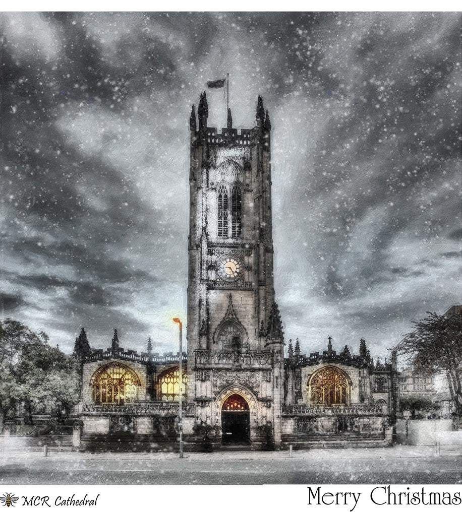 Christmas Cards - pack of 4 -Manchester Cathedral