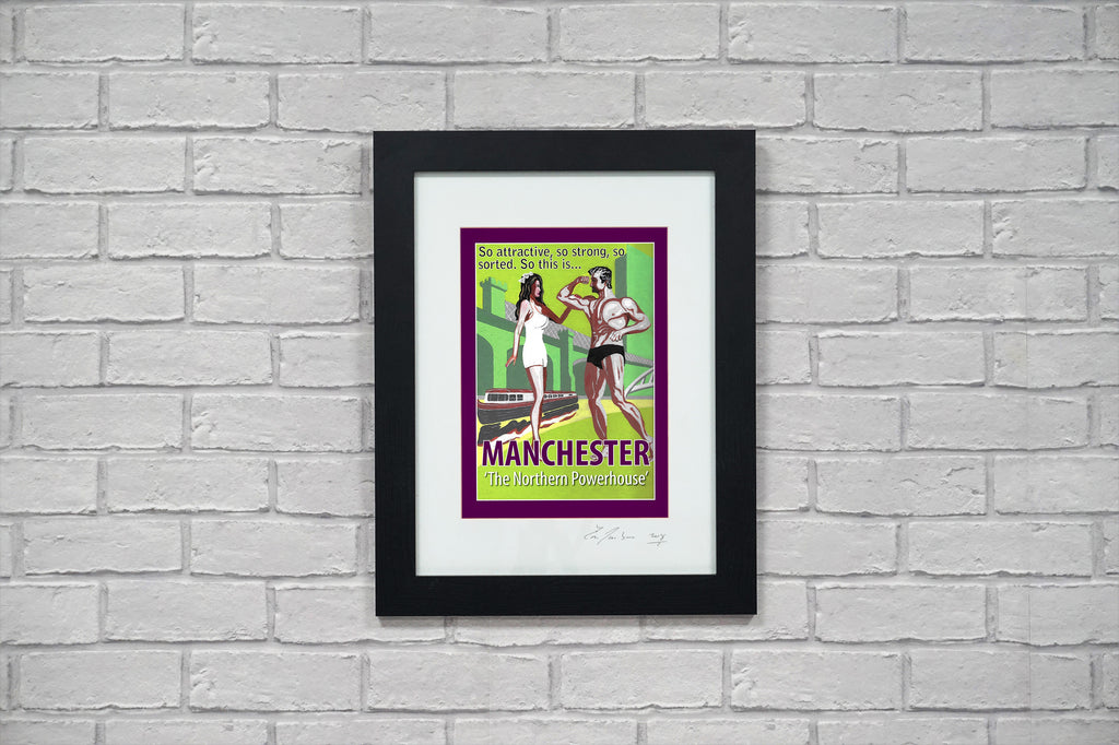 Retro Poster Art - Manchester Powerhouse