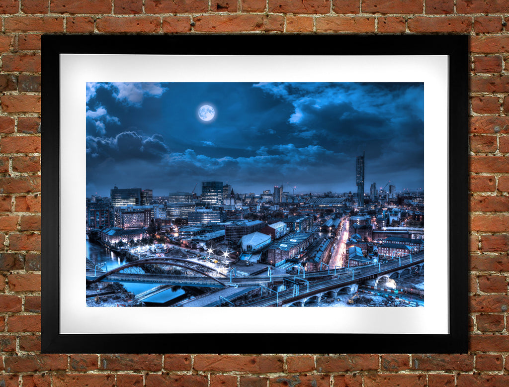 Manchester Skyline Bluemoon