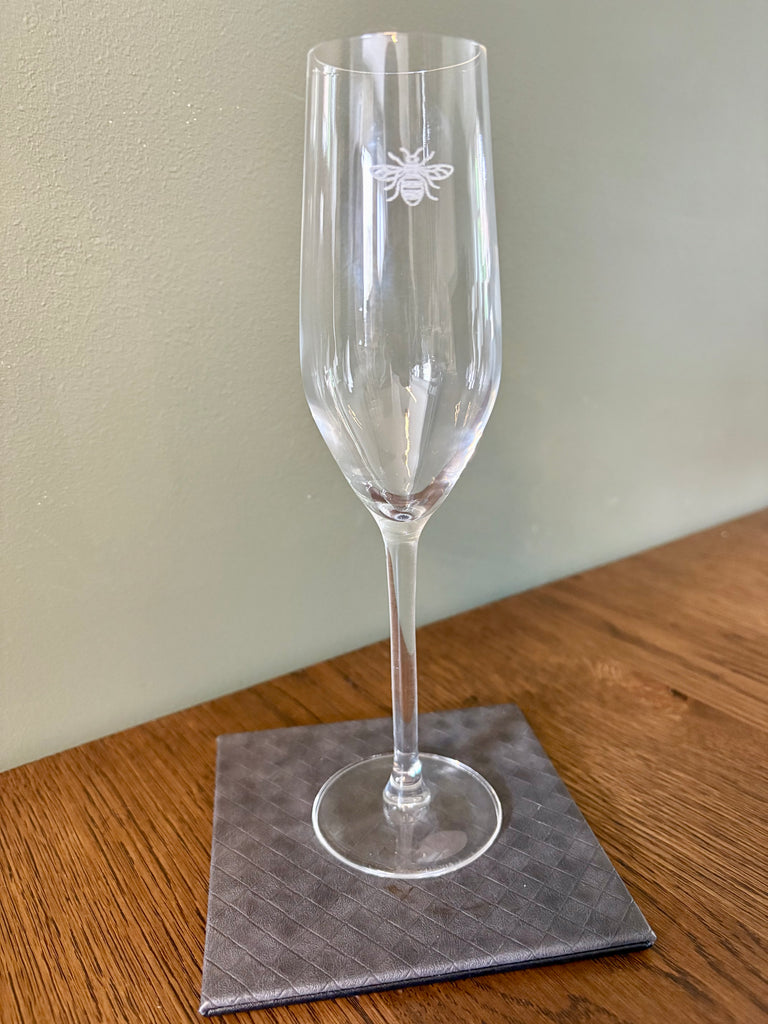 Manchester Bee Champagne Glasses Gift Set