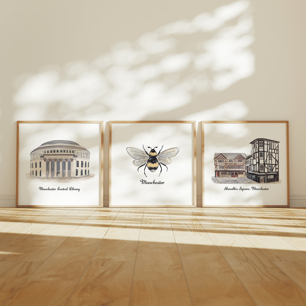 Manchester Bee Print