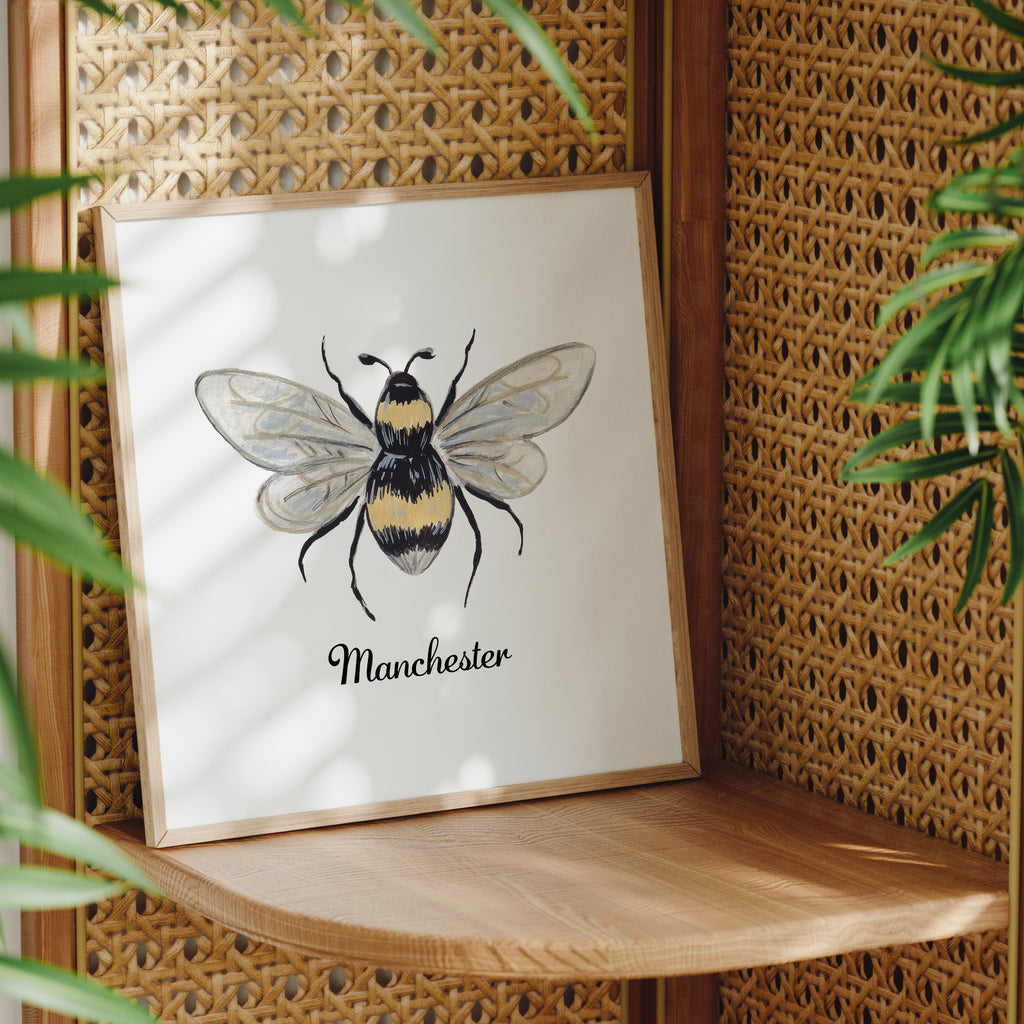 Manchester Bee Print