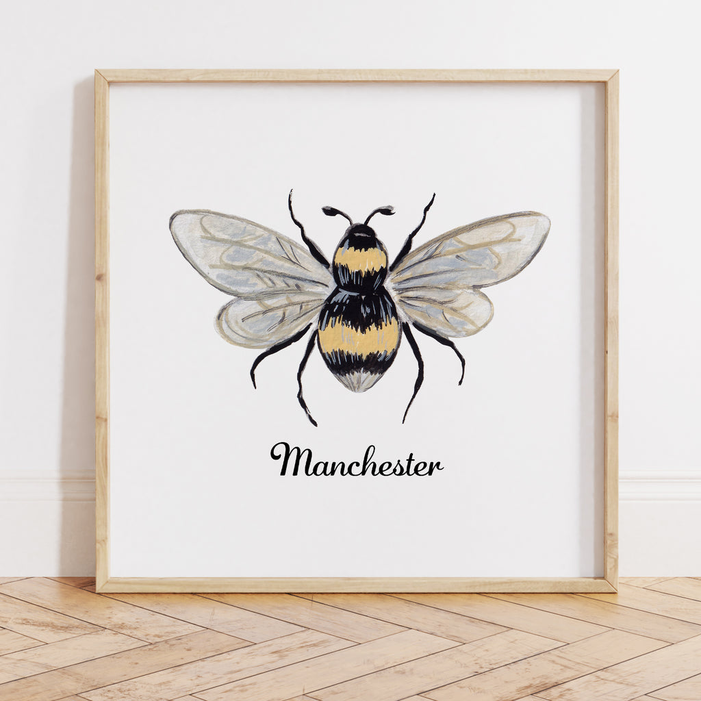 Manchester Bee Print