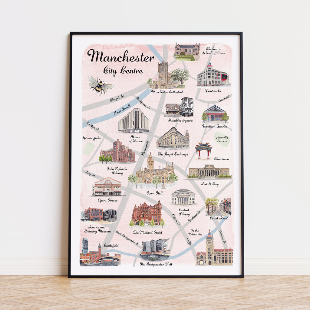 Manchester Illustrated Map