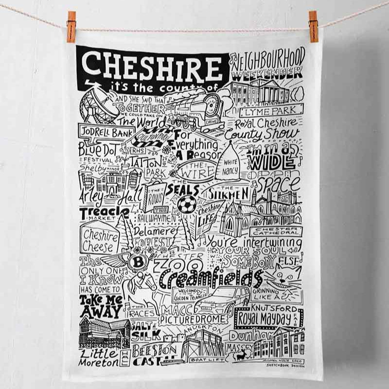 Cheshire Tea Towel
