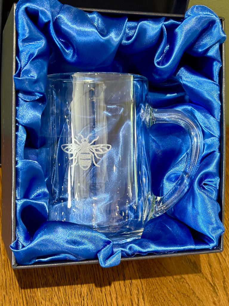 Manchester Bee Pint Glass Tankard