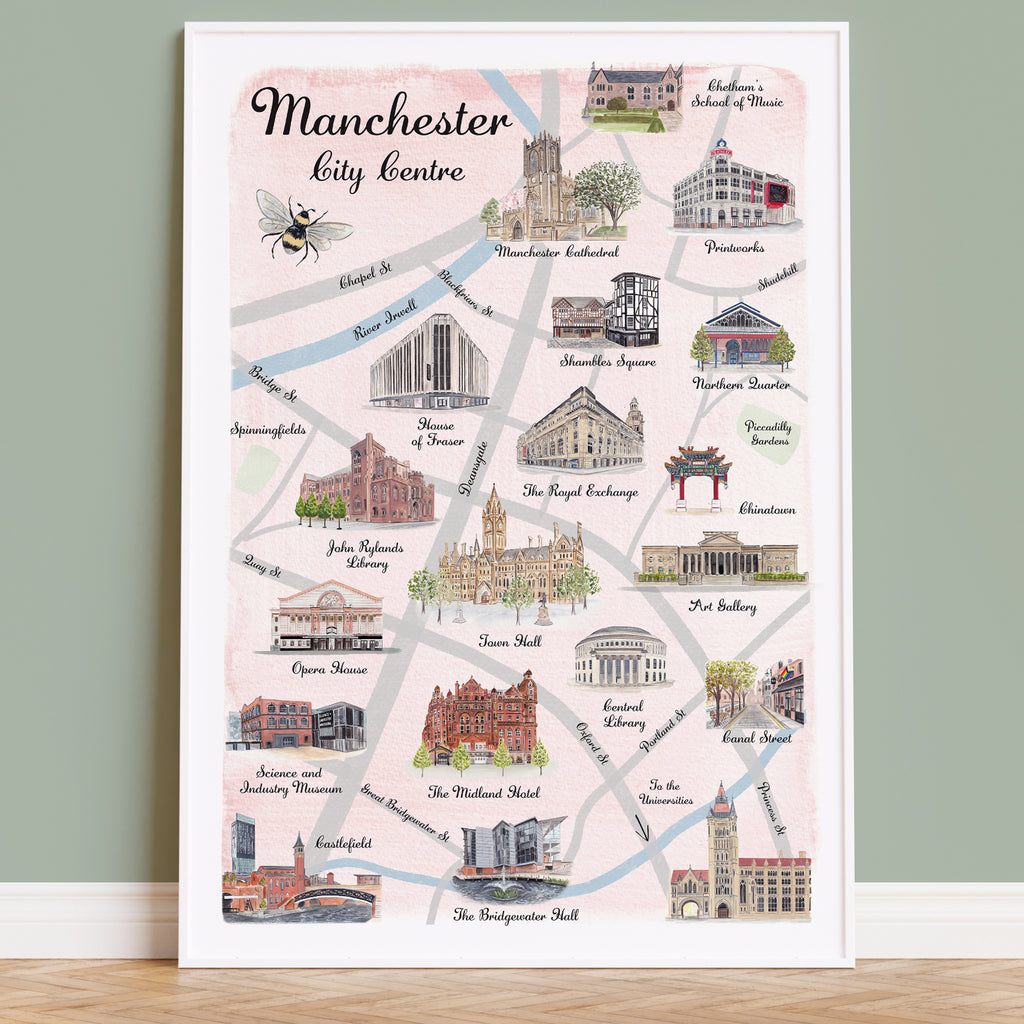 Manchester Illustrated Map