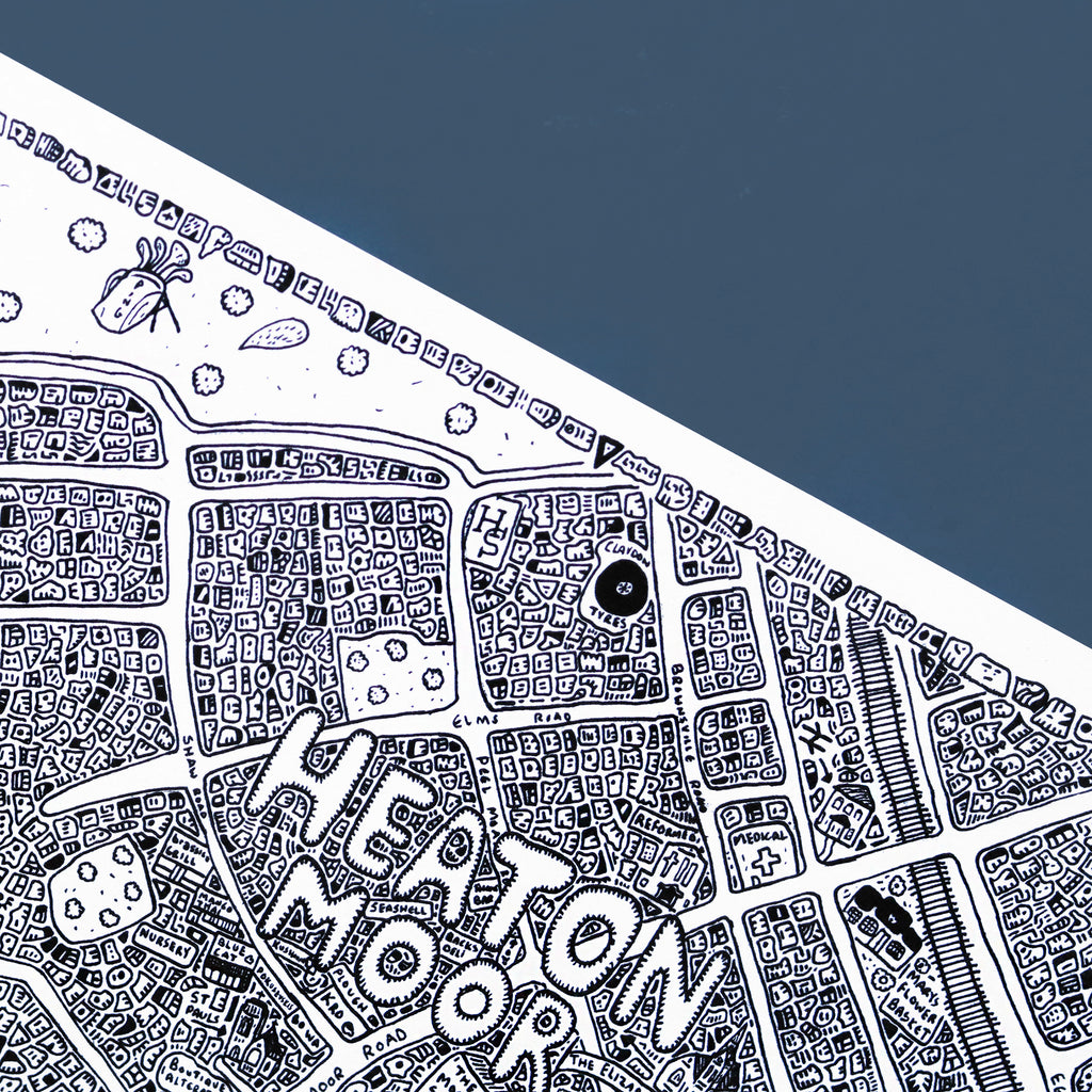 Doodle Map Heaton Moor