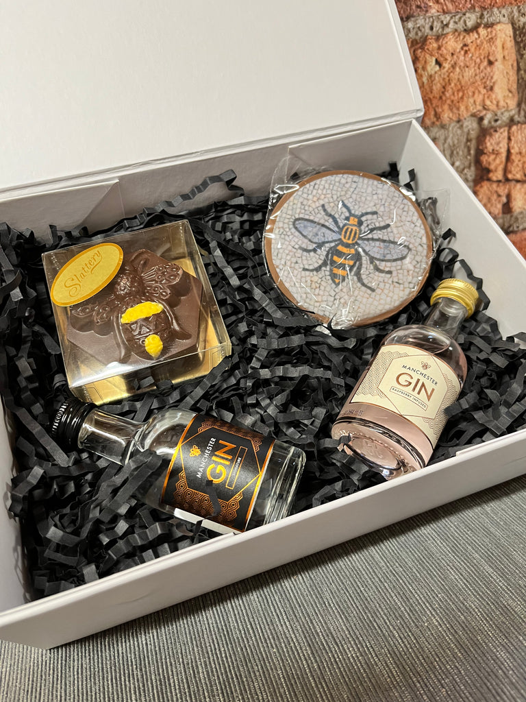 Personalised Manchester Gin Gift Set in Luxury Engraved Gift Box