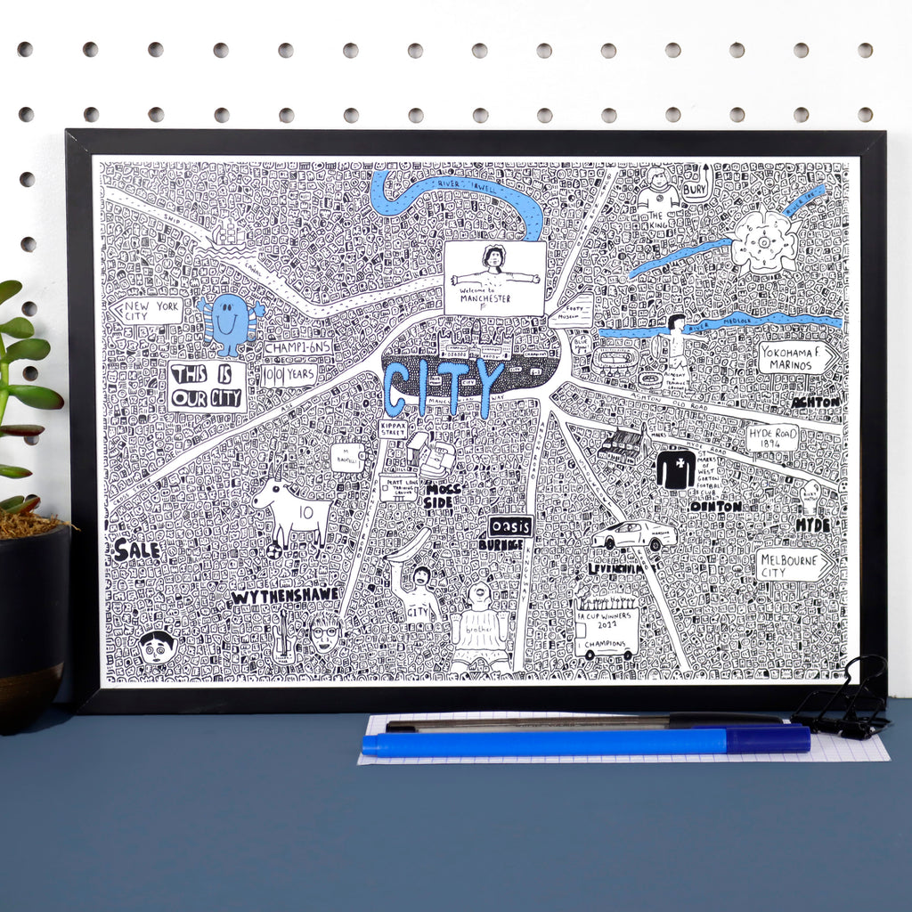 Doodle Map Manchester City FC