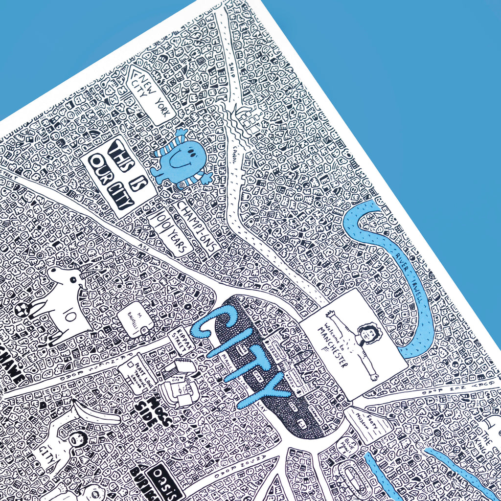 Doodle Map Manchester City FC