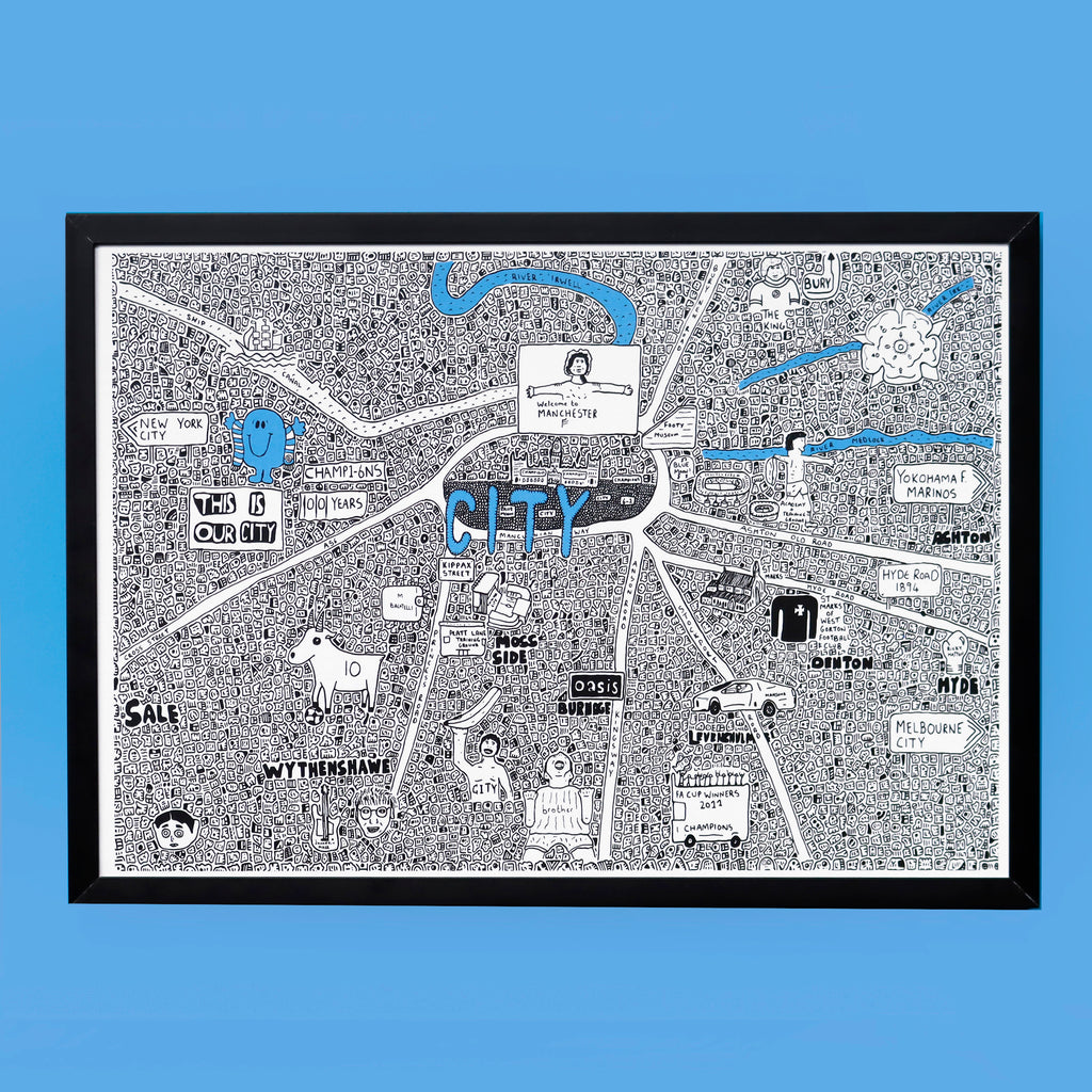 Doodle Map Manchester City FC