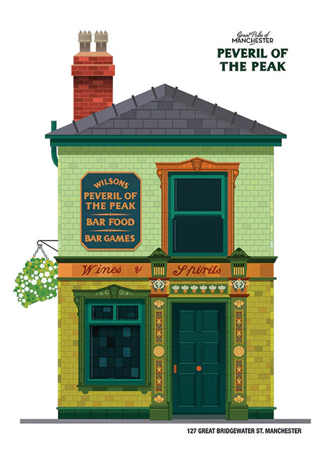 Tea Towel - Perveril of the Peak pub