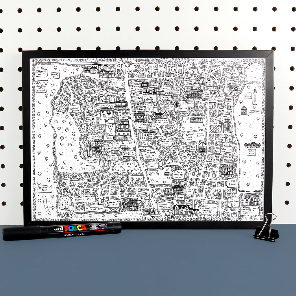 Doodle Map Prestwich