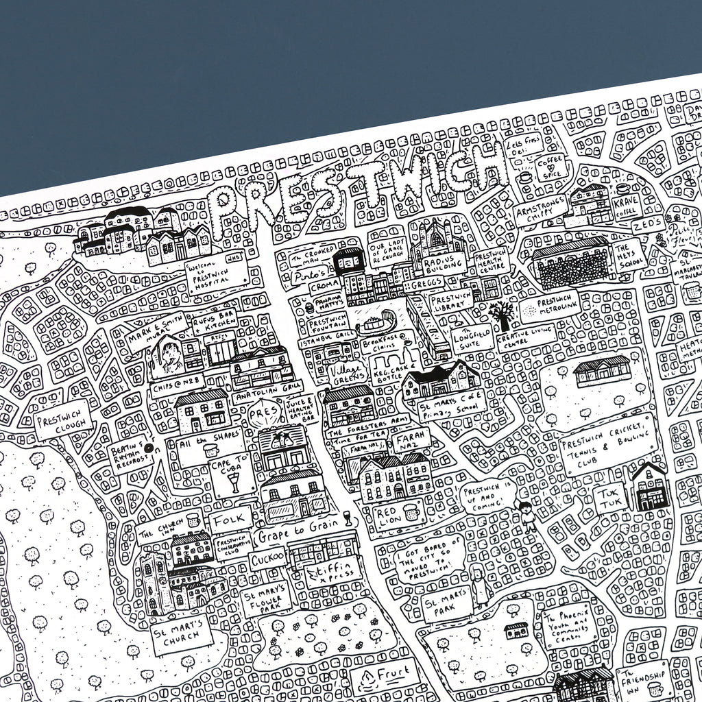 Doodle Map Prestwich