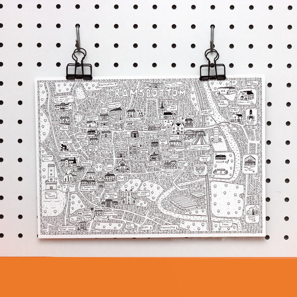 Doodle Map Ramsbottom – Uniquely Manchester