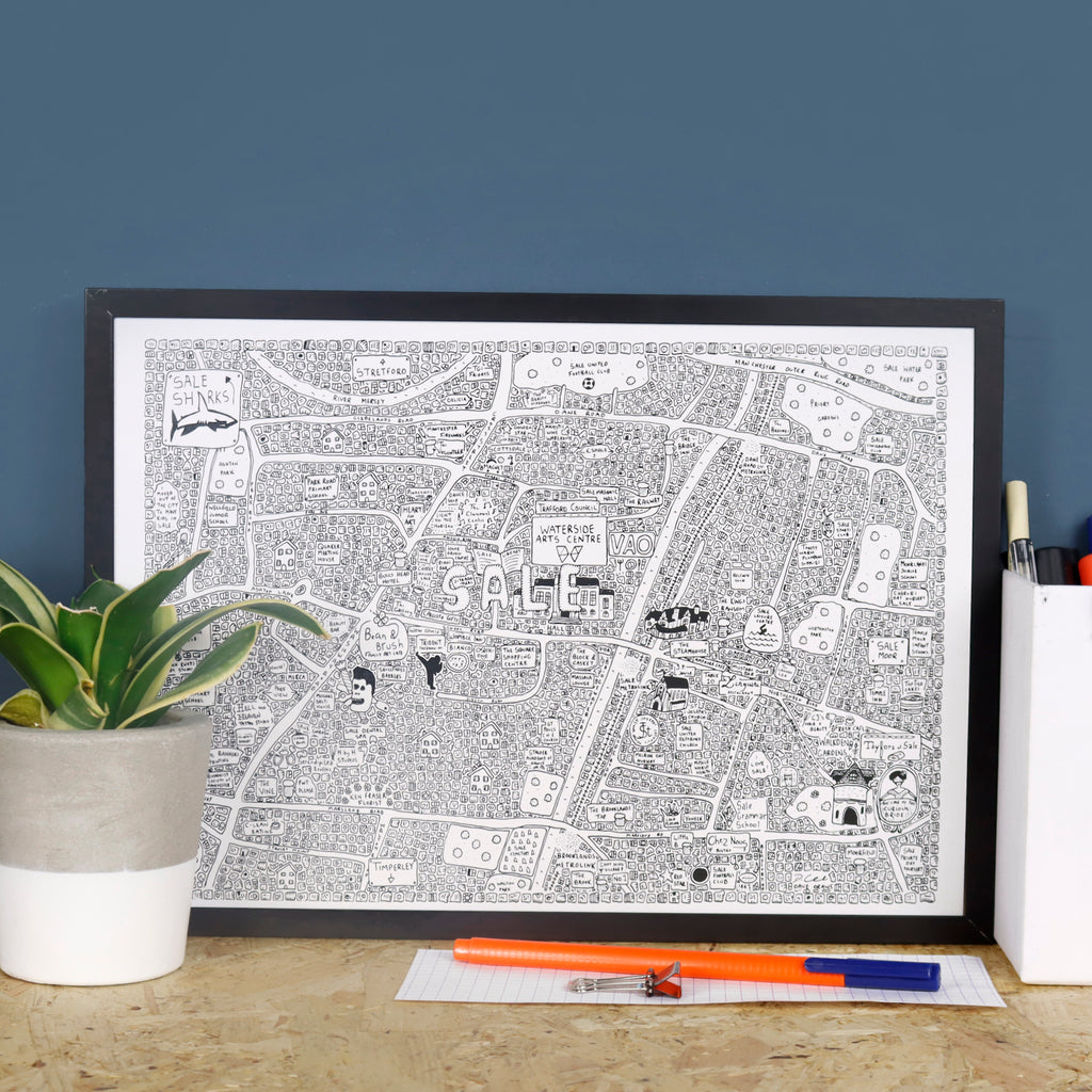 Doodle Map Sale