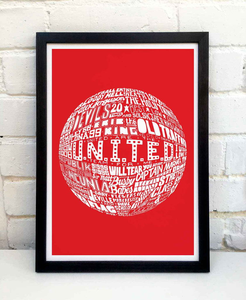 Manchester United Football Print
