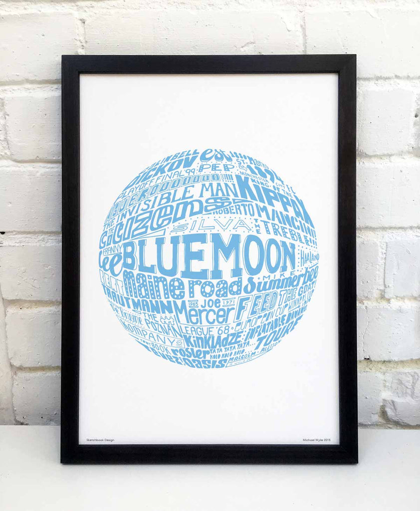 Manchester City Football Print