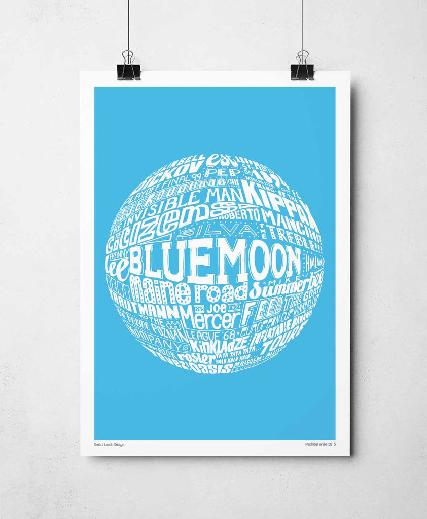 Manchester City Football Print