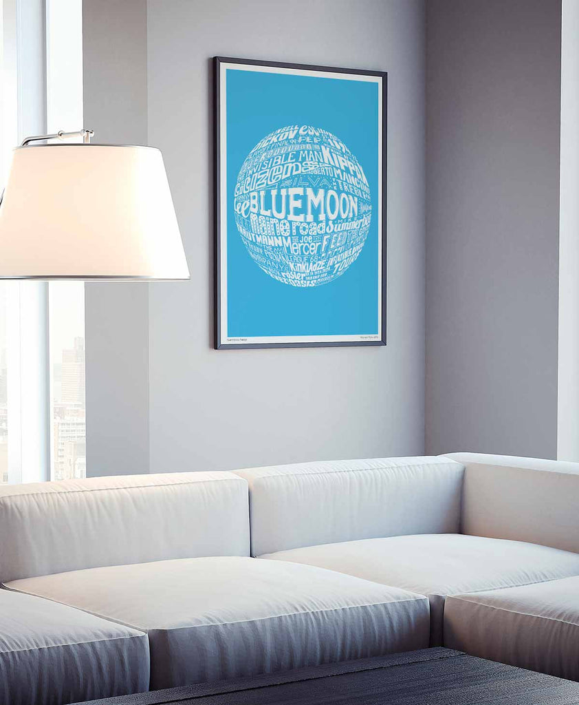 Manchester City Football Print