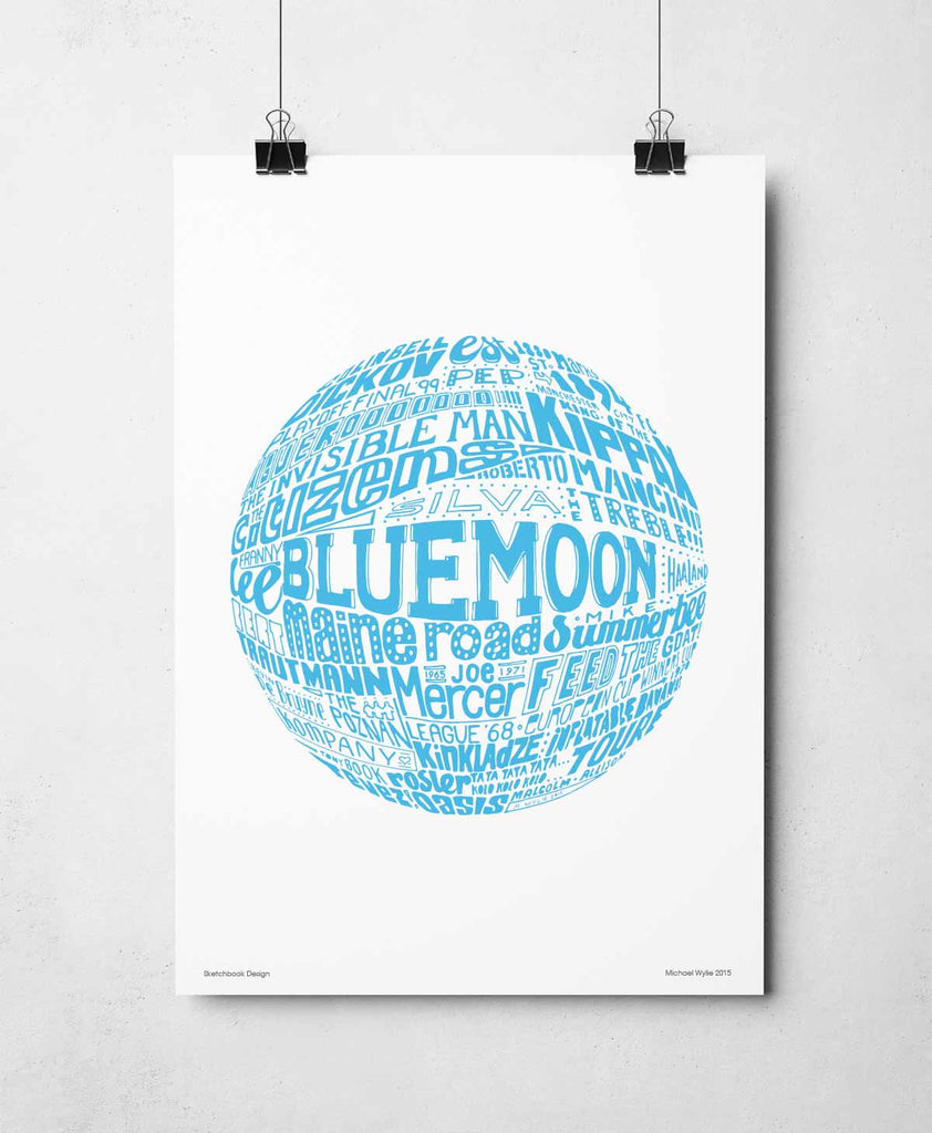 Manchester City Football Print
