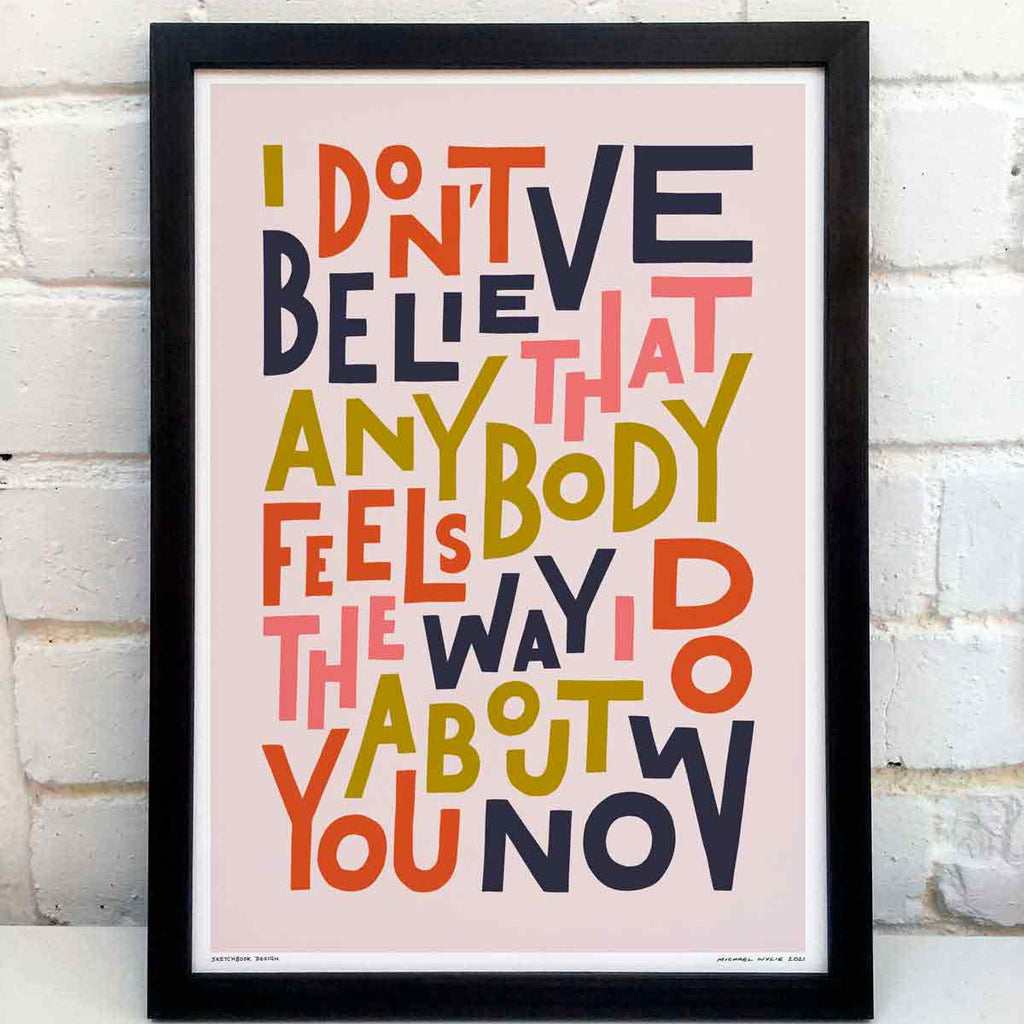 Wonderwall Lyrics Print