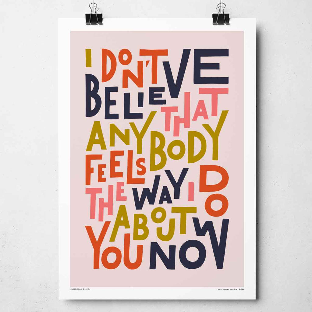 Wonderwall Lyrics Print