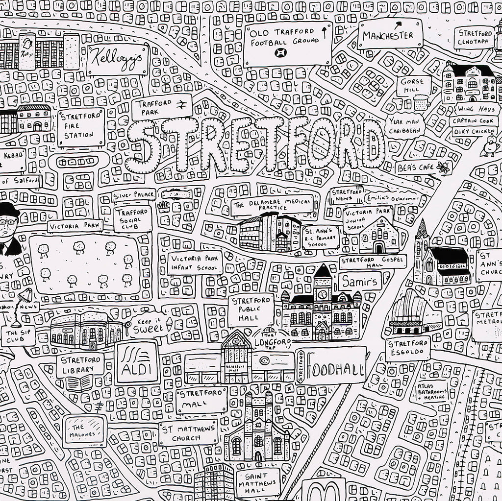 Doodle Map Stretford