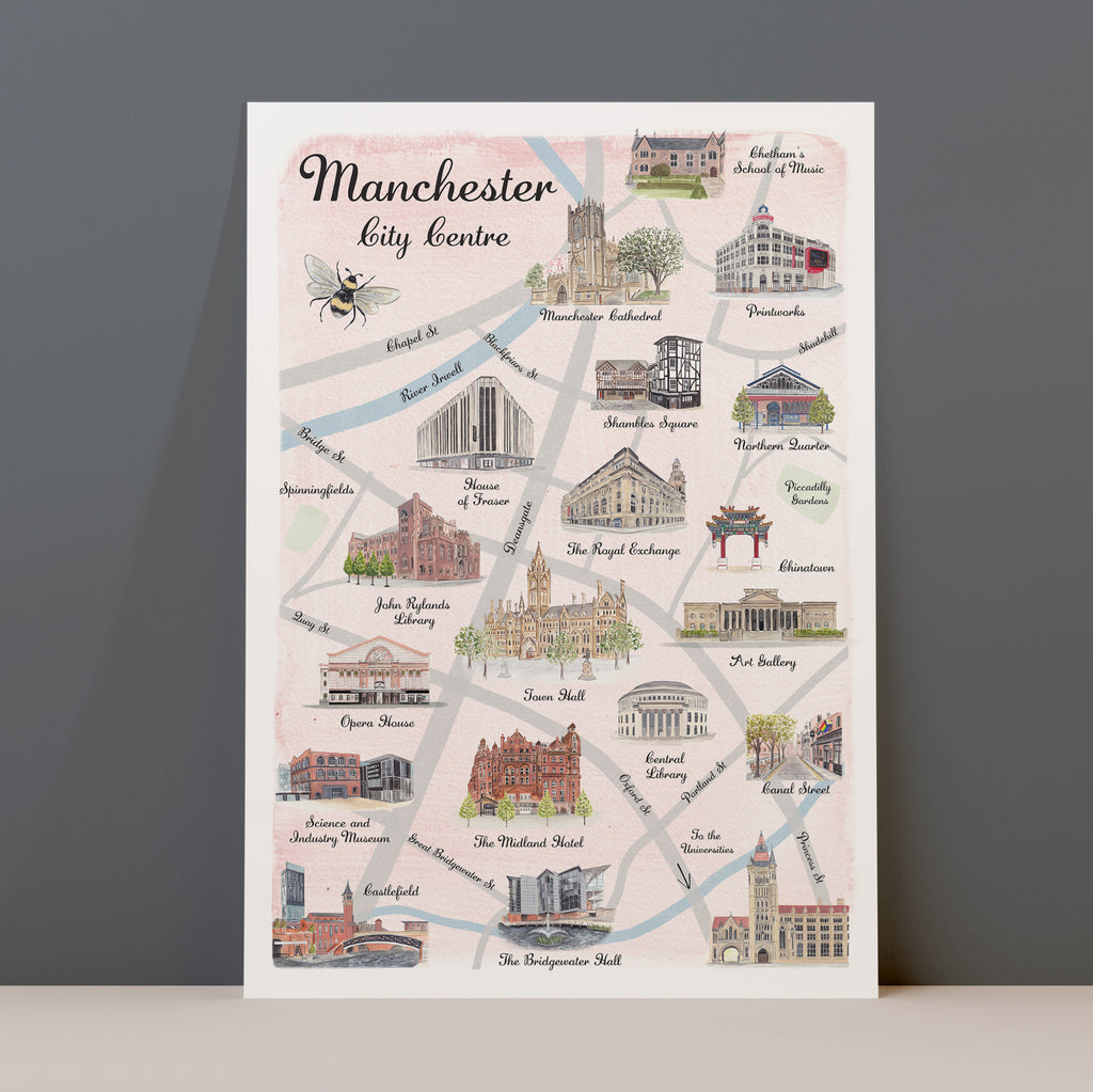 Manchester Illustrated Map