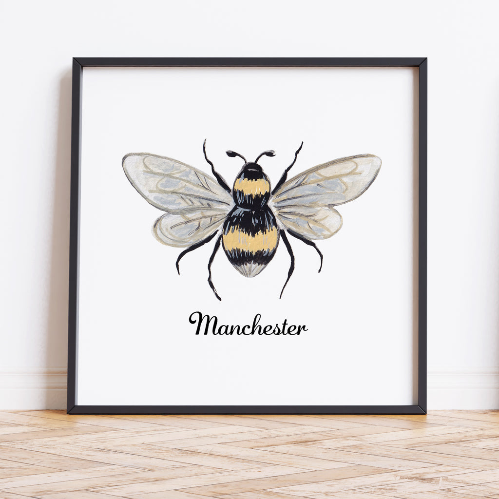 Manchester Bee Print