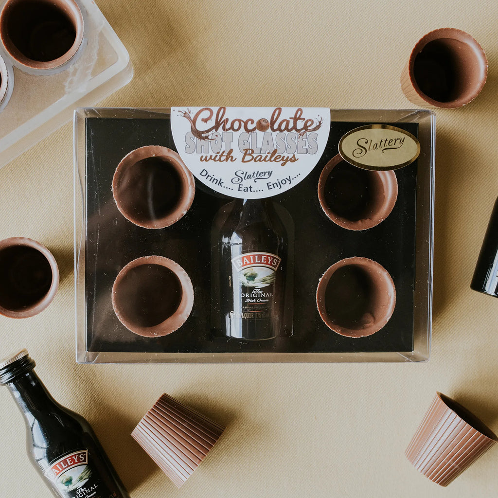 Chocolate Shot Cups with Baileys Gift Set