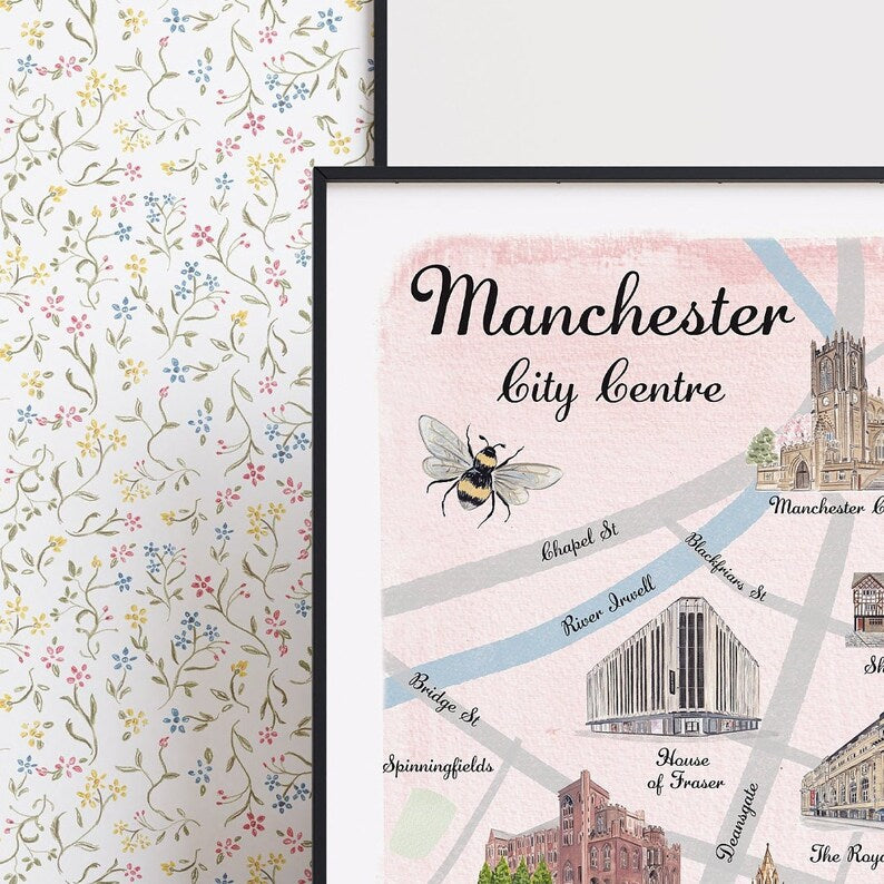 Manchester Illustrated Map