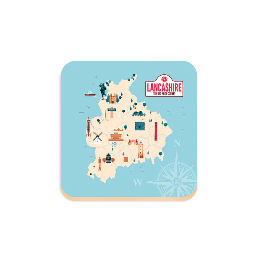 Coaster - Lancashire Map