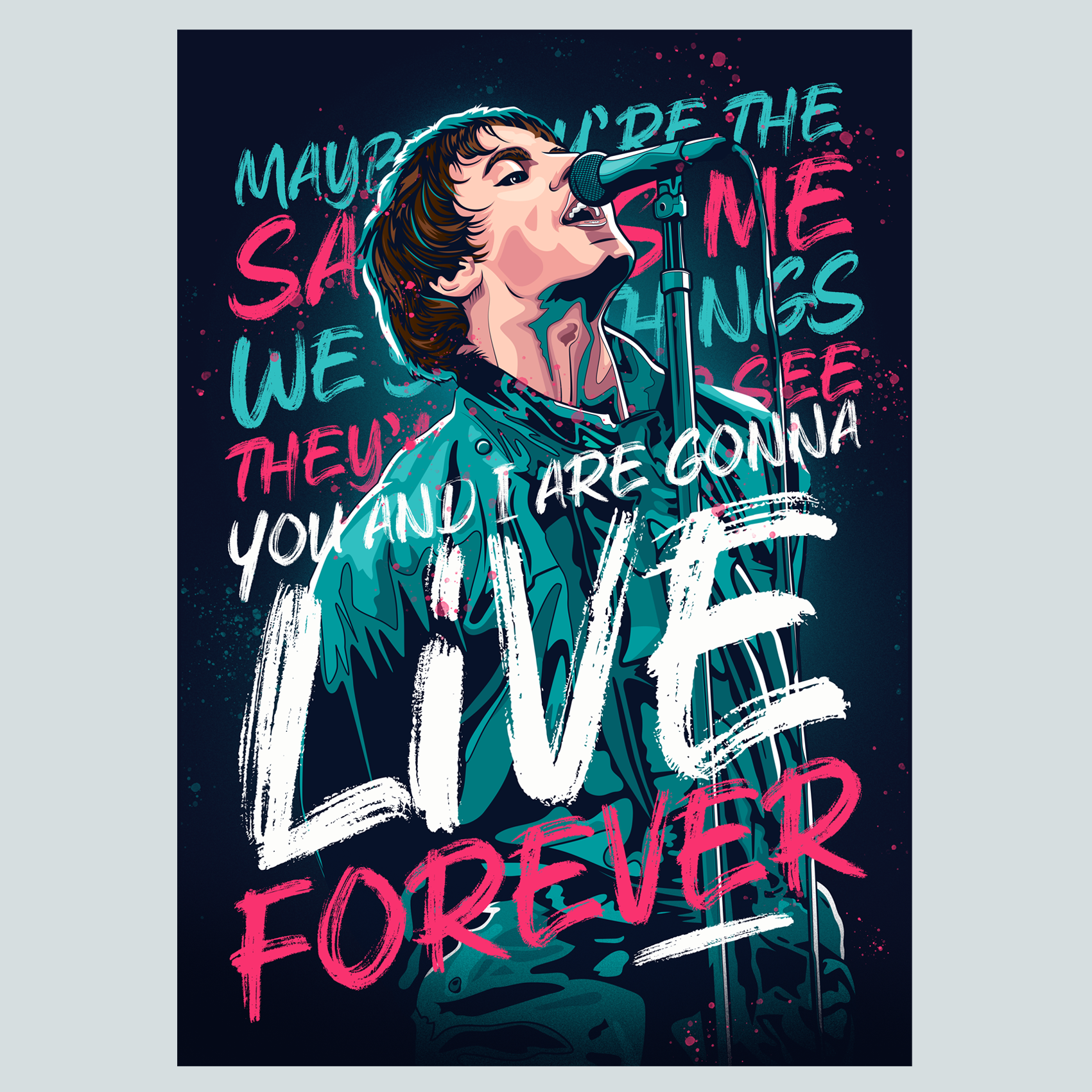 Live Forever Oasis Poster Uniquely Manchester live-forever-oasis-poster-uniquely-manchester