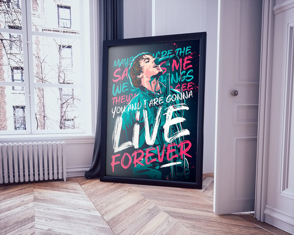 Live Forever Oasis Poster