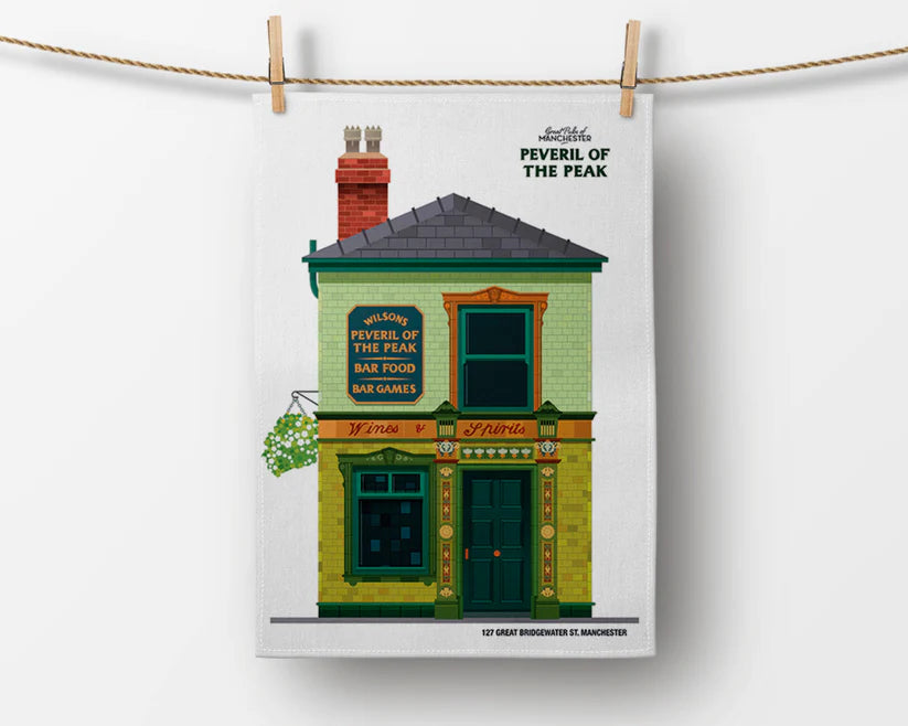 Tea Towel - Perveril of the Peak pub