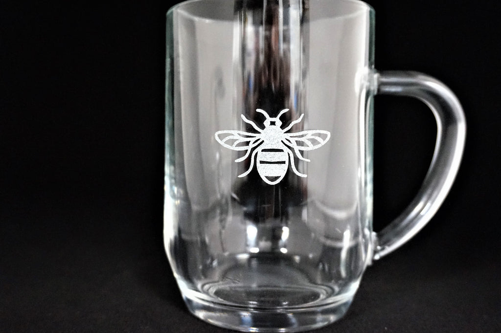 Manchester Bee Pint Glass Tankard
