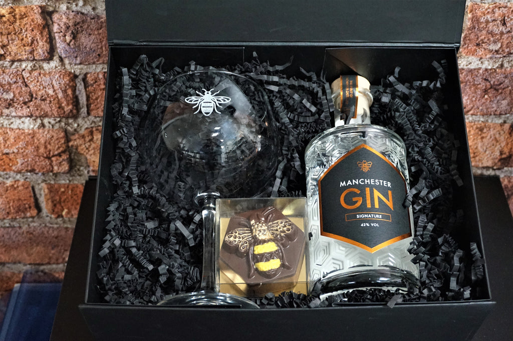 Manchester Gin, Glass & Chocolate Gift Set