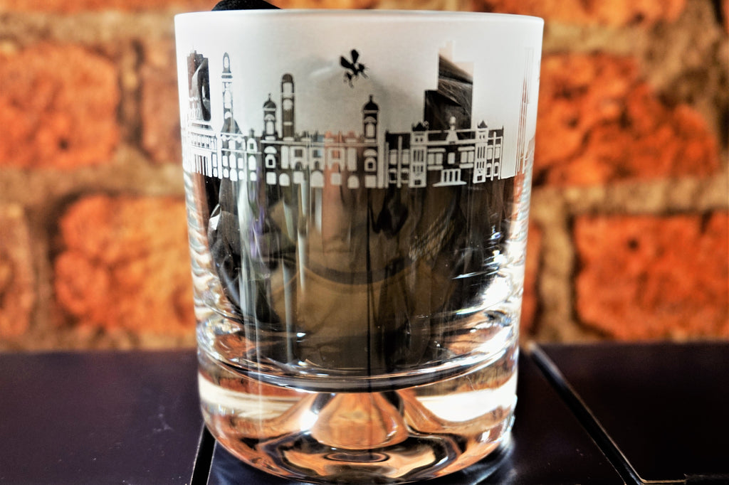 Whisky Glass - Manchester Skyline Tumbler