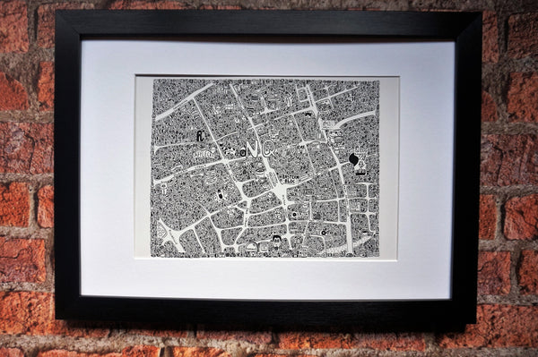 Doodle Map Northern Quarter Manchester – Uniquely Manchester