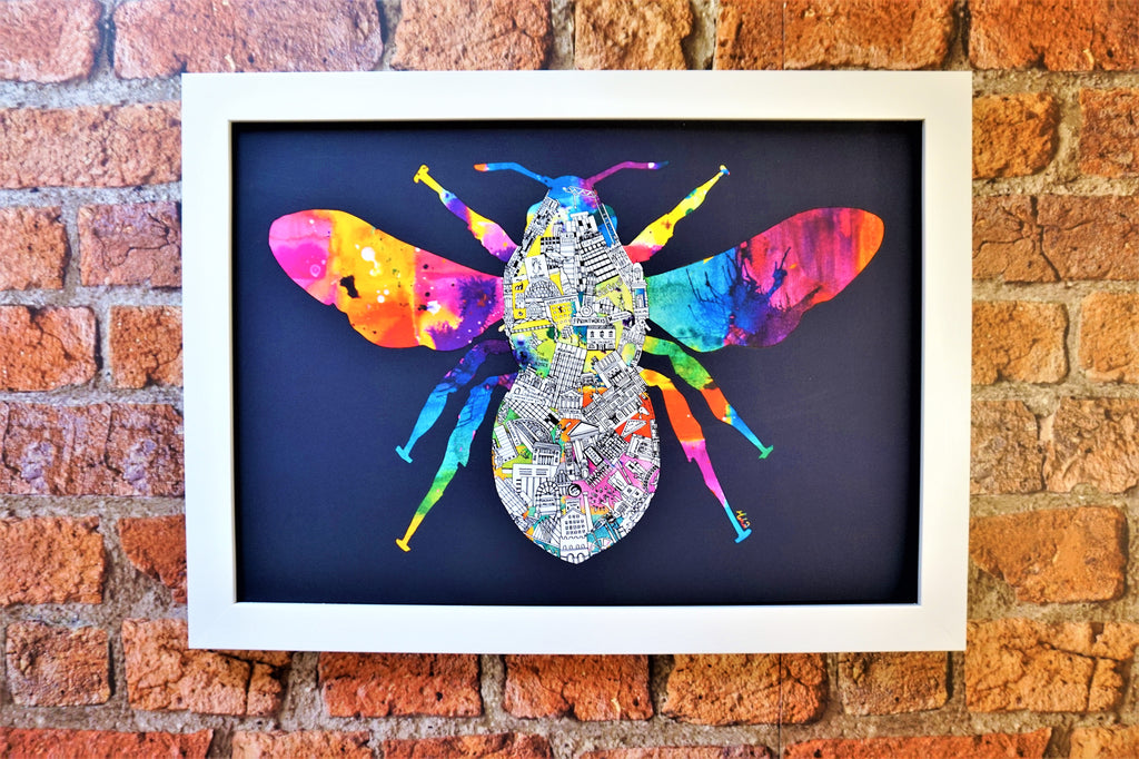 Manchester Bee Print