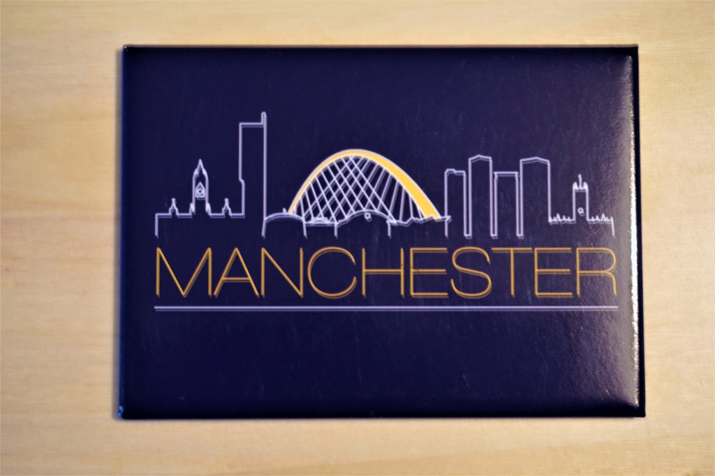 Manchester Skyline Mug - Gold Leaf / Black
