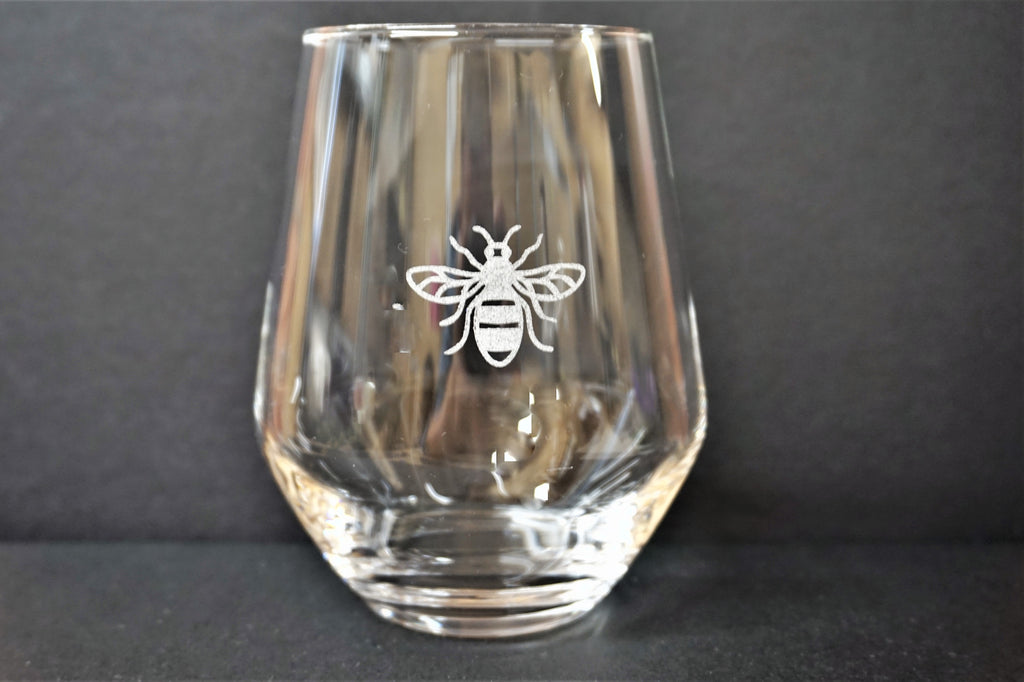 Manchester Bee Stemless Gin / Wine Glass