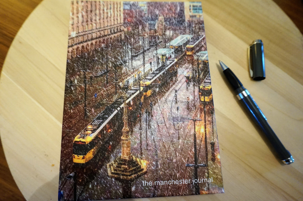 Notebook Trams in The Snow - Manchester Journal
