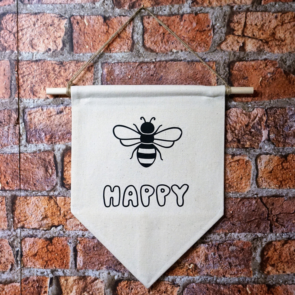 Wall Banner - Bee Happy