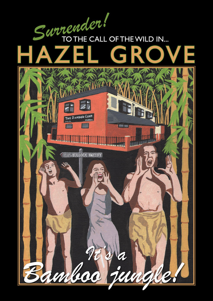 Retro Poster Art - Hazel Grove