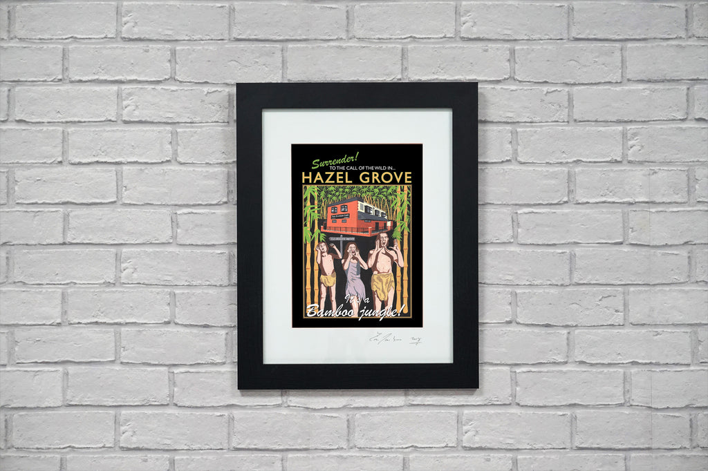 Retro Poster Art - Hazel Grove